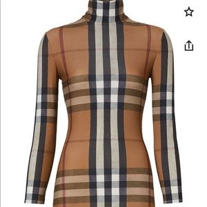 Burberry checkpoint turtleneck top